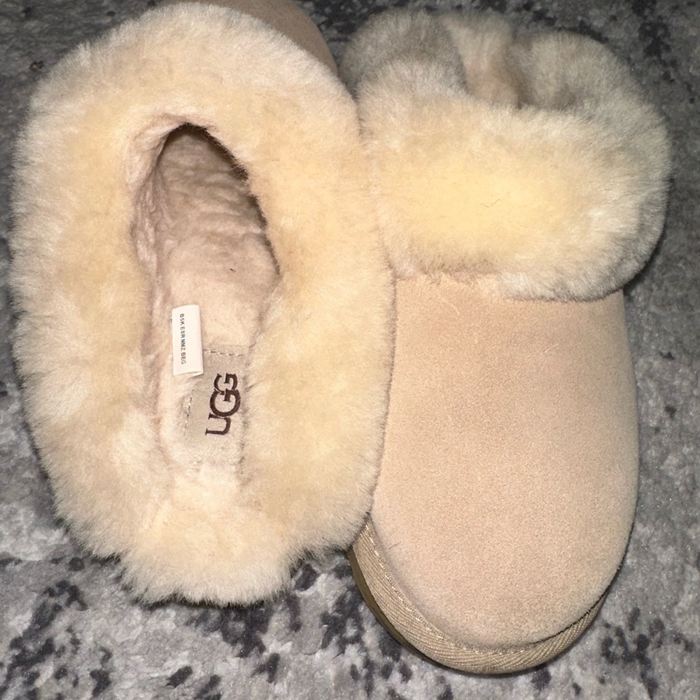 UGG Tan Shearling Slippers